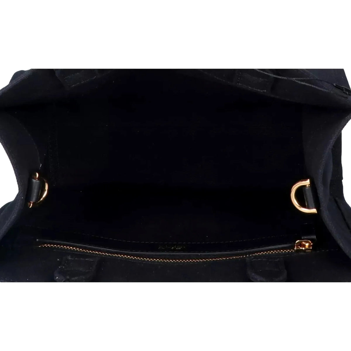 Versace Nero Canvas Studded Logo Mini Totebag