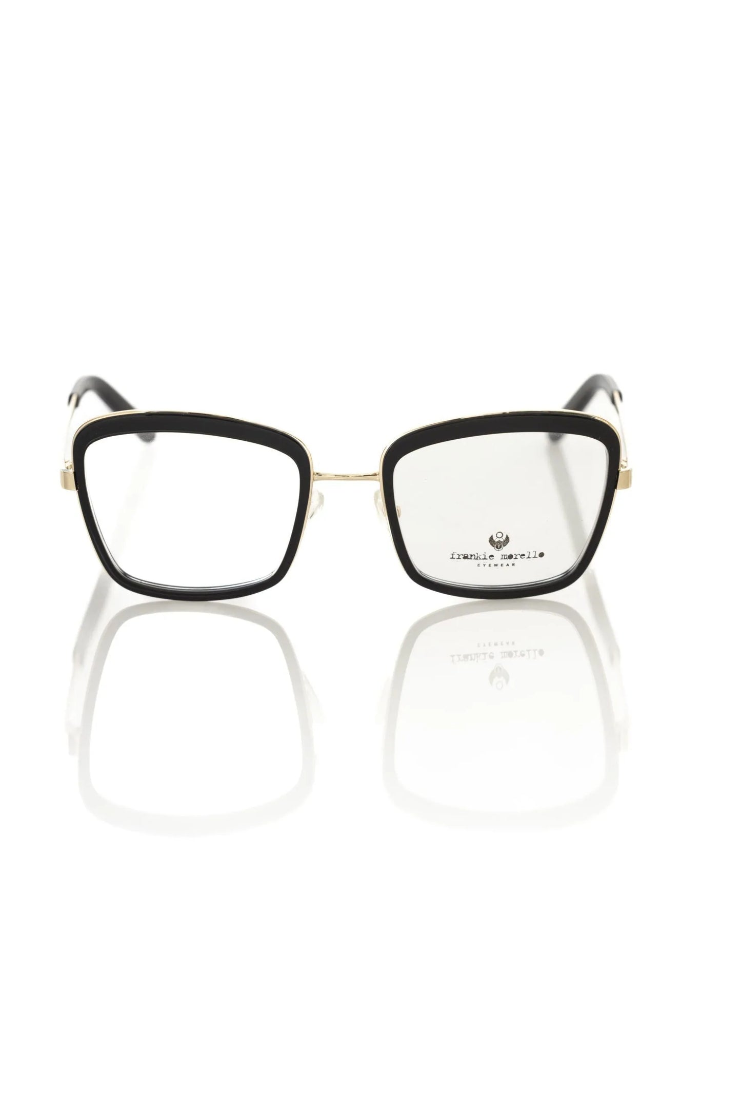 Frankie Morello Black Metallic Women's Eyeglass Frame