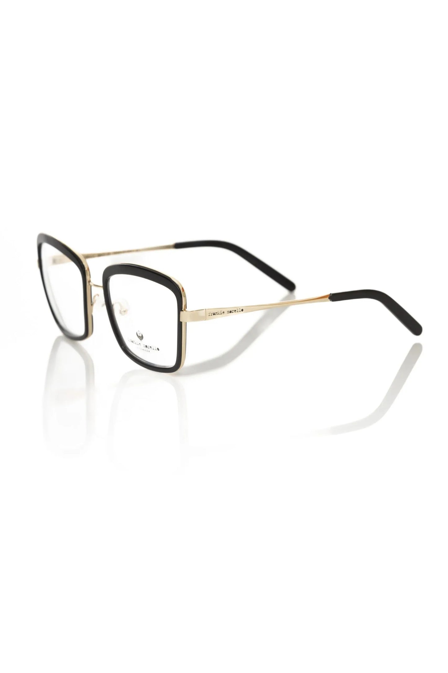 Frankie Morello Black Metallic Women's Eyeglass Frame