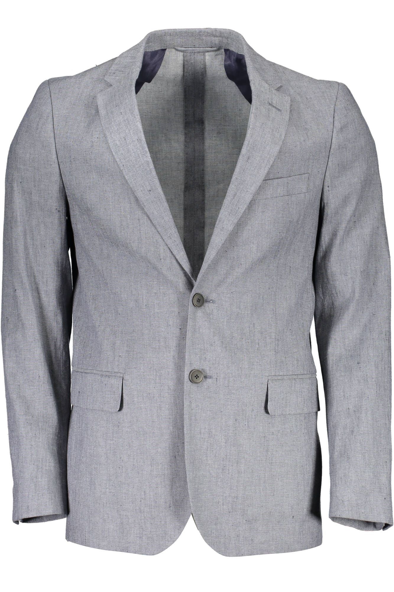 Gant Elegant Gray Linen-Cotton Blend Jacket