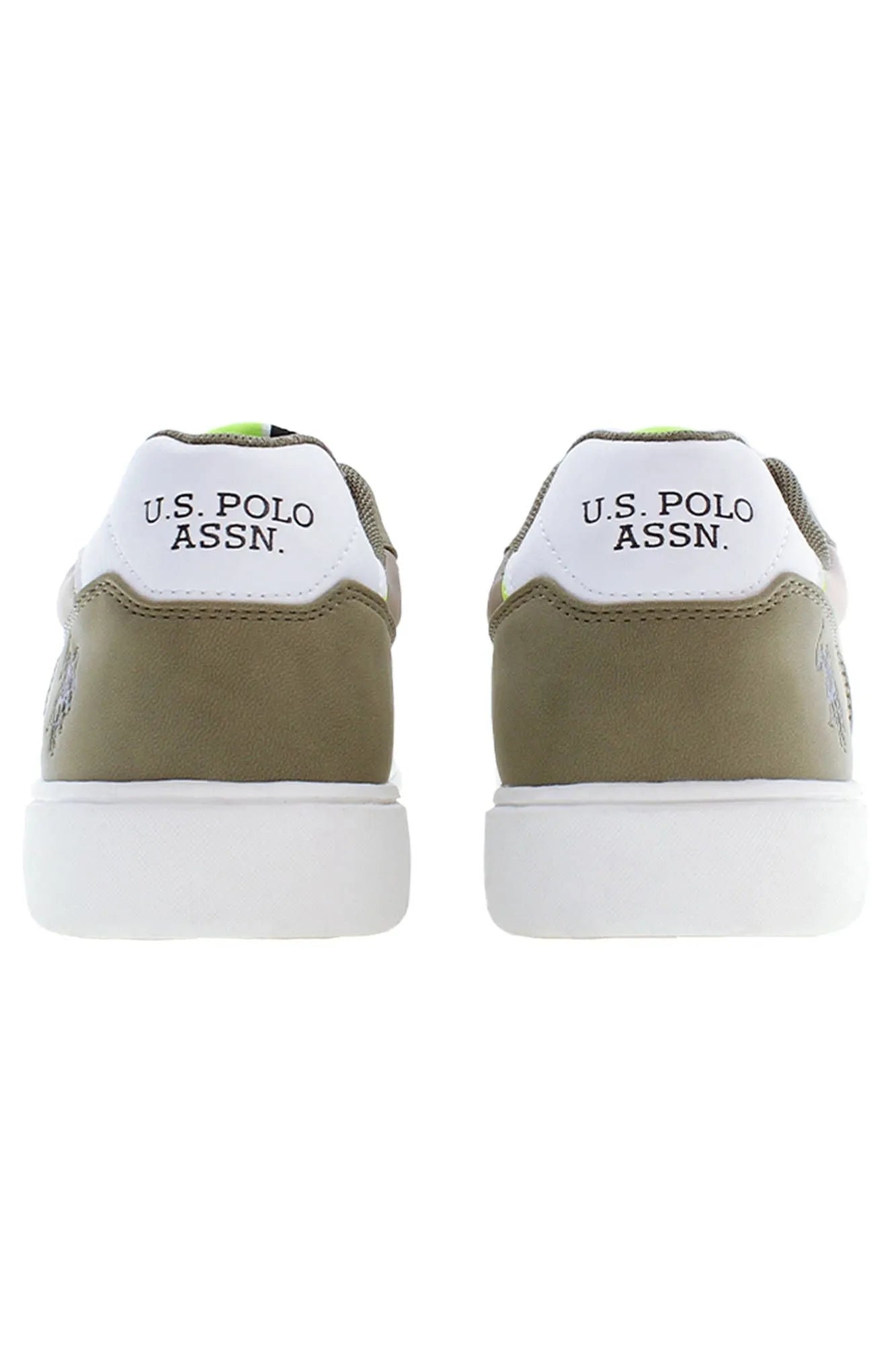 U.S. POLO ASSN. Sleek Green Sports Sneakers With Logo Detail