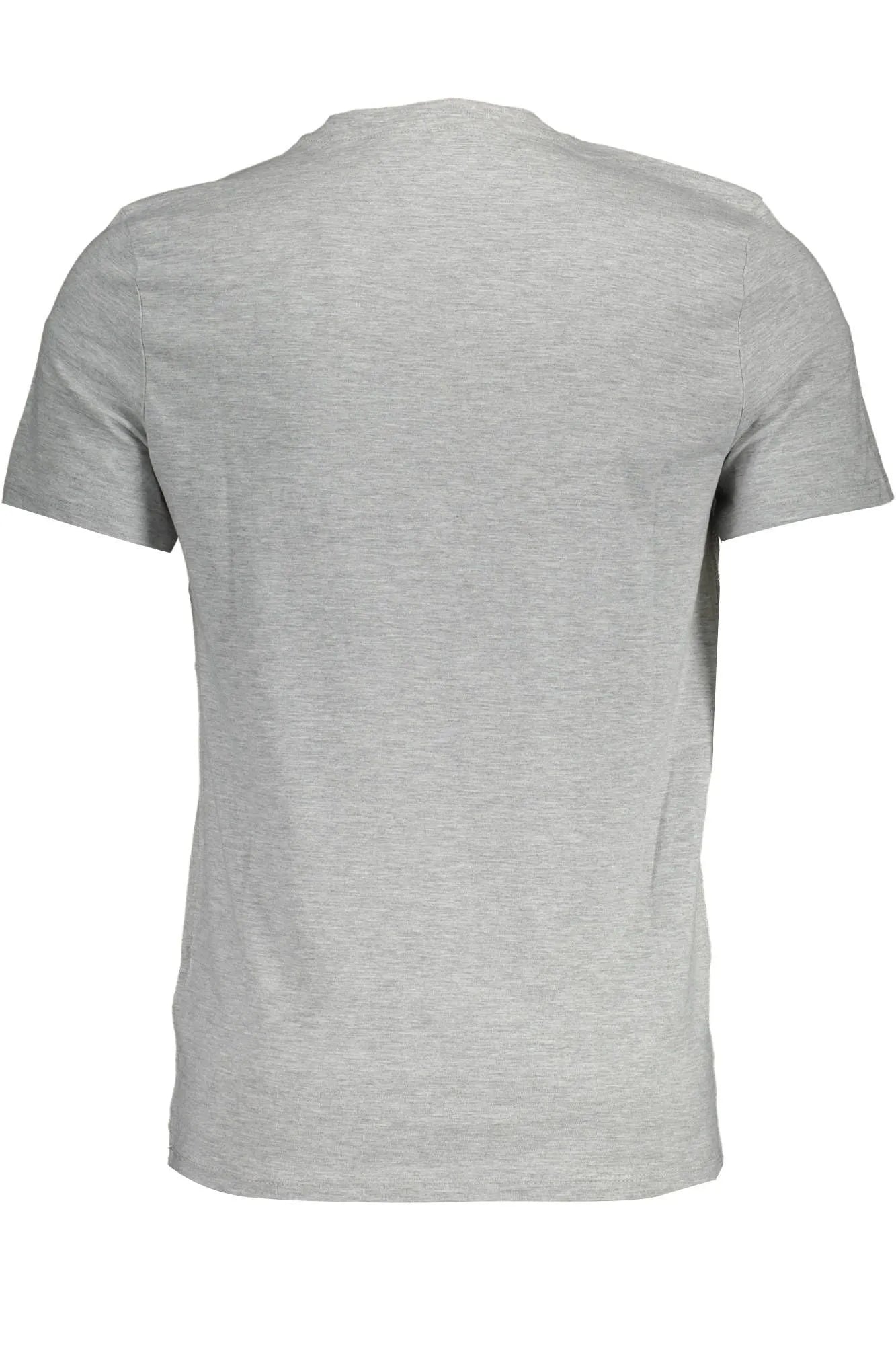 Guess Jeans Sleek Slim Fit V-Neck Tee in Gray