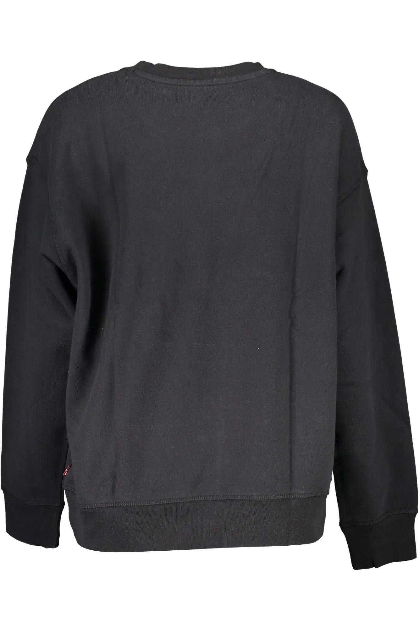 Levi's Chic Black Cotton Logo Sweatshirt