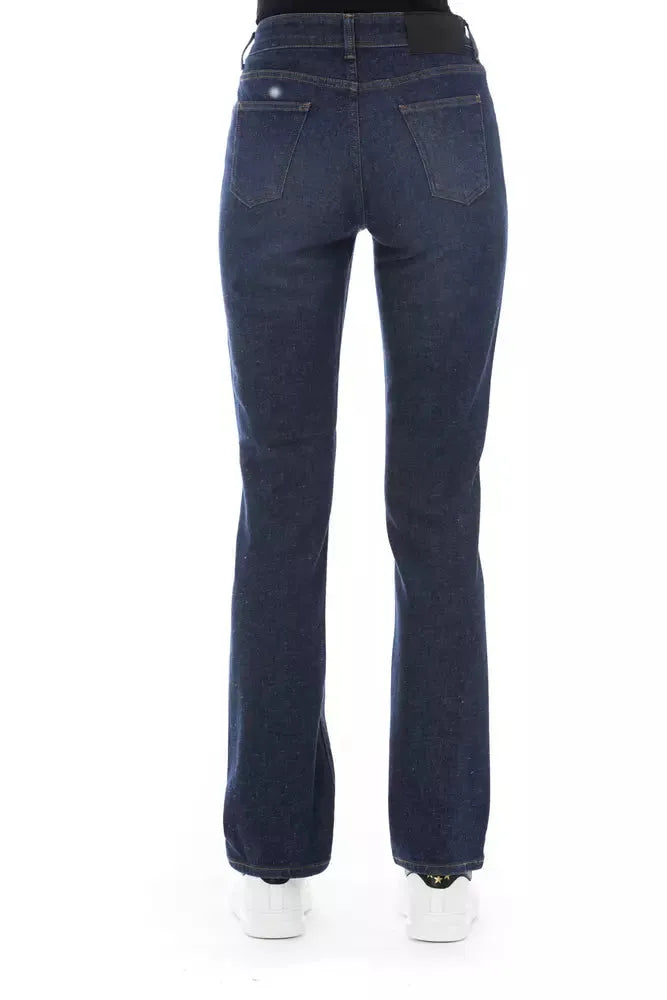 Baldinini Trend Tricolor Pocket Regular Jeans With Chic Detailing