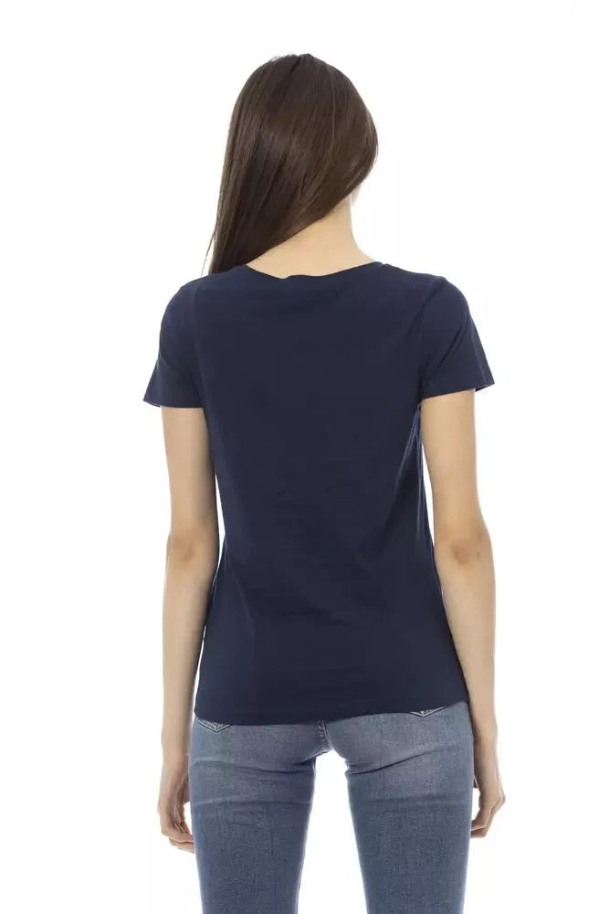 Trussardi Action Blue Cotton Women T-Shirt