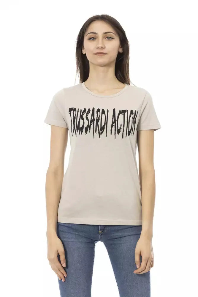 Trussardi Action Beige Cotton Women Top