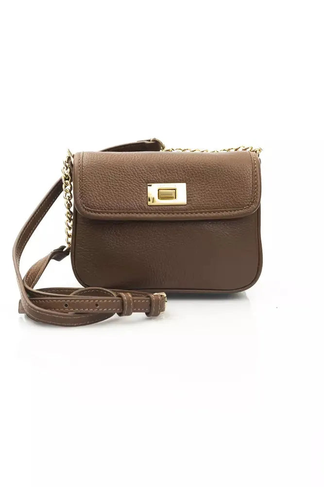 Cerruti 1881 Elegant Double Pocket Leather Crossbody Bag