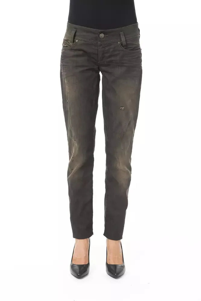 BYBLOS Black Cotton Women Jeans