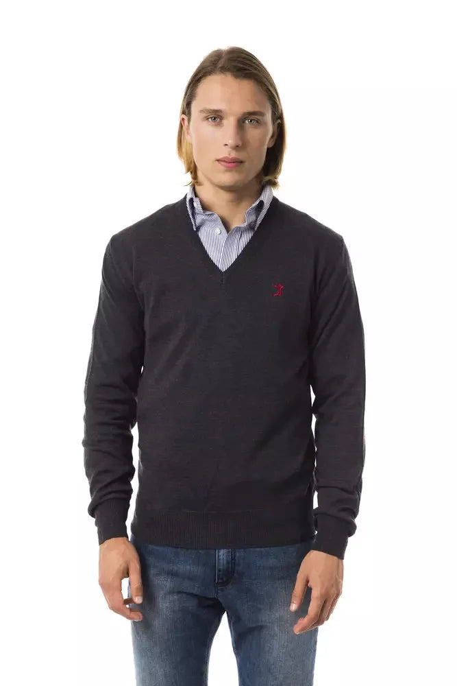 Uominitaliani V-Neck Extrafine Merino Wool Sweater