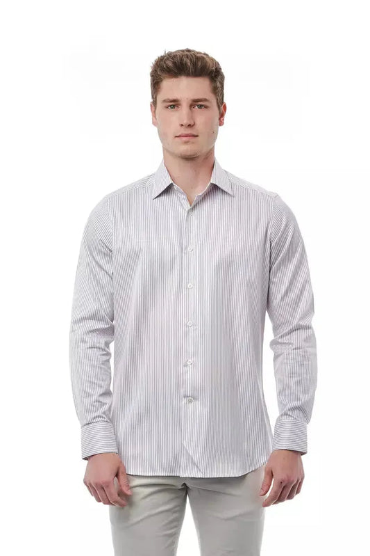 Bagutta Elegant White Italian Collar Shirt