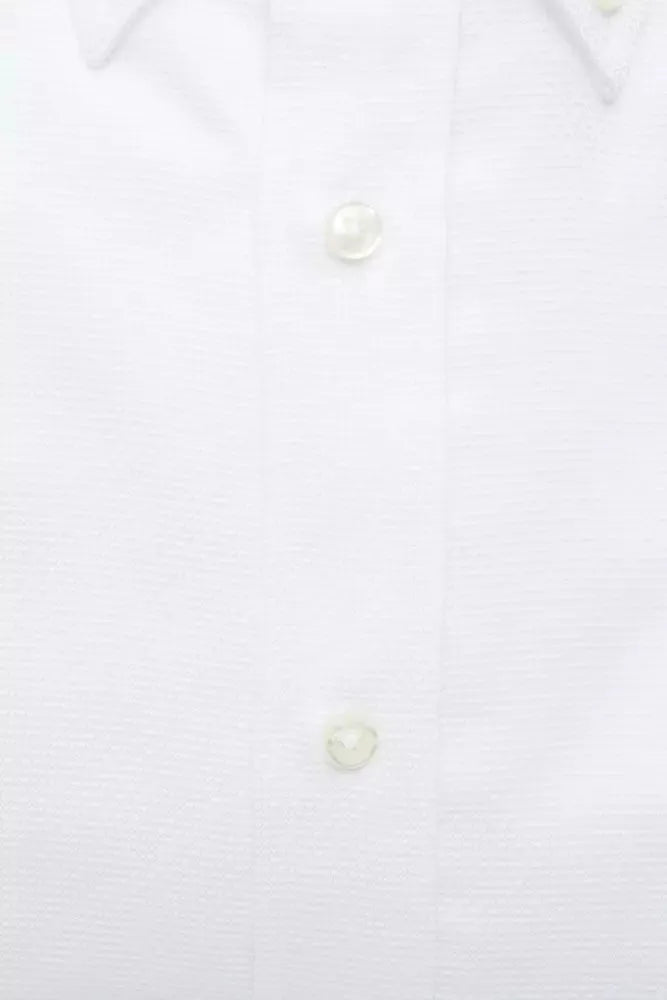 Robert Friedman White Cotton Men Shirt