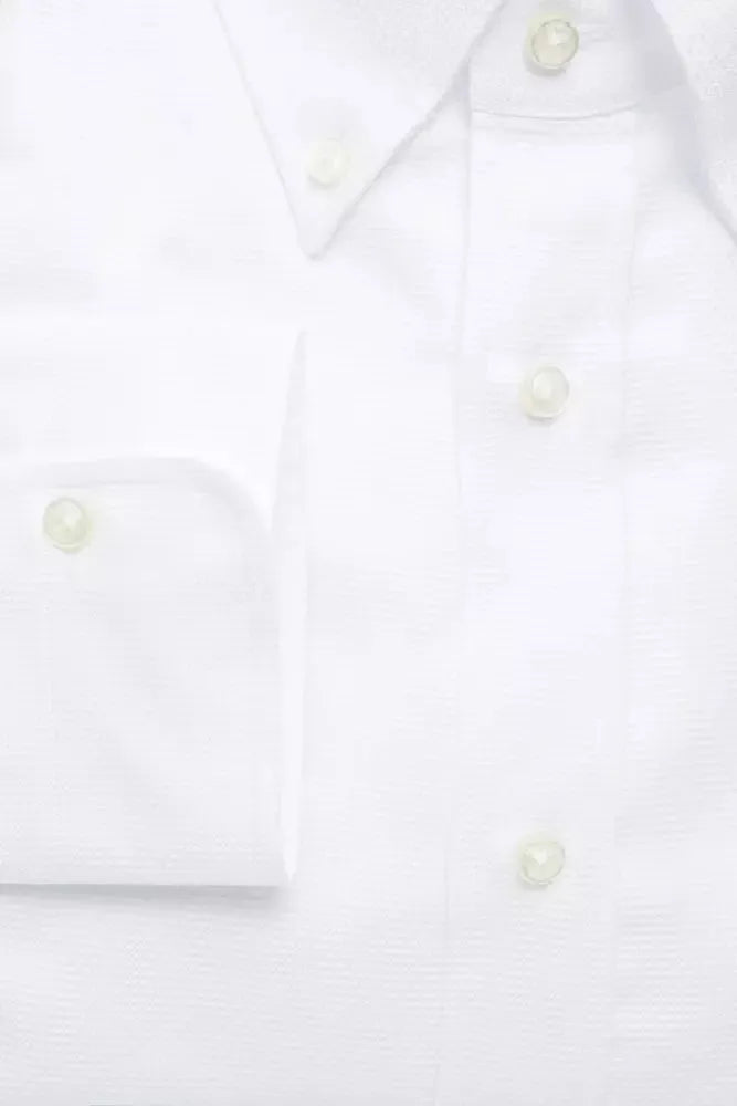 Robert Friedman White Cotton Men Shirt