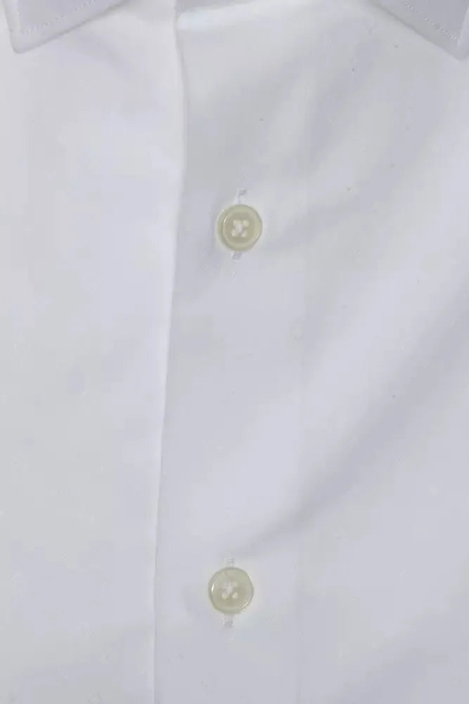 Robert Friedman White Cotton Men Shirt