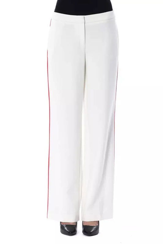 BYBLOS White Polyester Women Pants