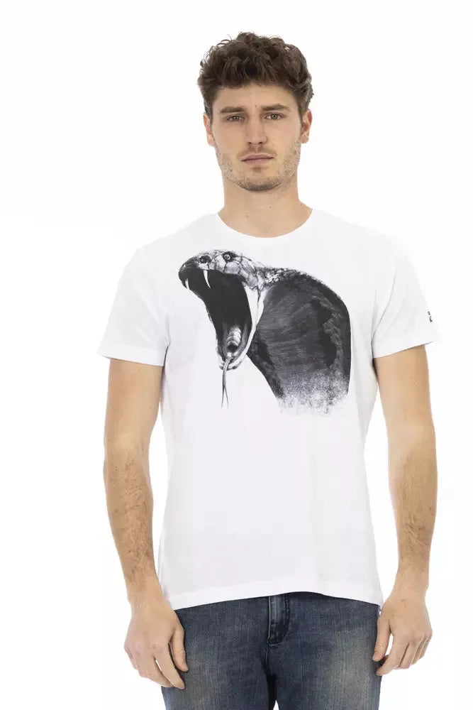 Trussardi Action White Cotton Men's T-Shirt