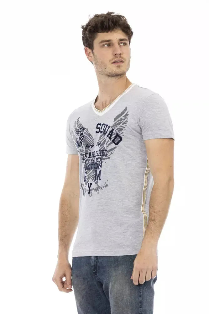 Trussardi Action Gray Cotton Men's T-Shirt