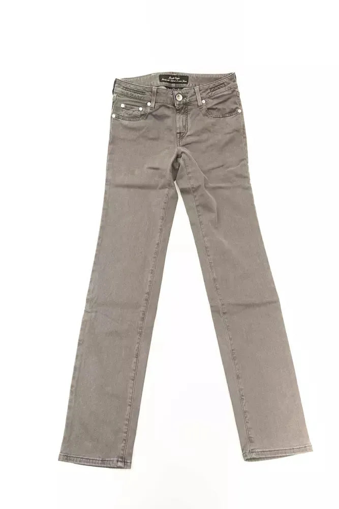 Jacob Cohen Gray Modal Women Jeans