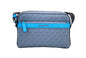 Michael Kors Cooper Small Denim Multi Signature PVC Utility Crossbody Bag