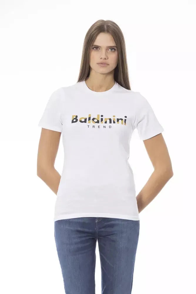 Baldinini Trend White Cotton Women T-Shirt