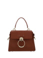 Chloé Elegant Sepia Brown Calfskin Shoulder Handbag