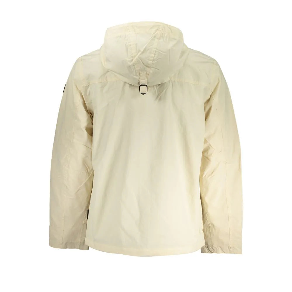 Napapijri Chic Beige Hooded Sports Jacket