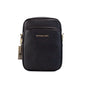 Michael Kors Flight Black Pebbled Leather North South Chain Crossbody Bag