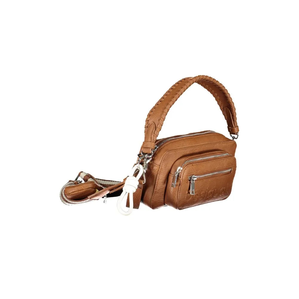 Desigual Brown Polyethylene Handbag