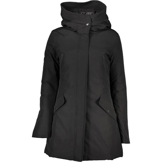 Woolrich Black Cotton Jackets & Coat