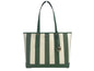 Michael Kors Jet Set Travel Large TZ Shoulder PVC Tote Bag Purse Fern Green