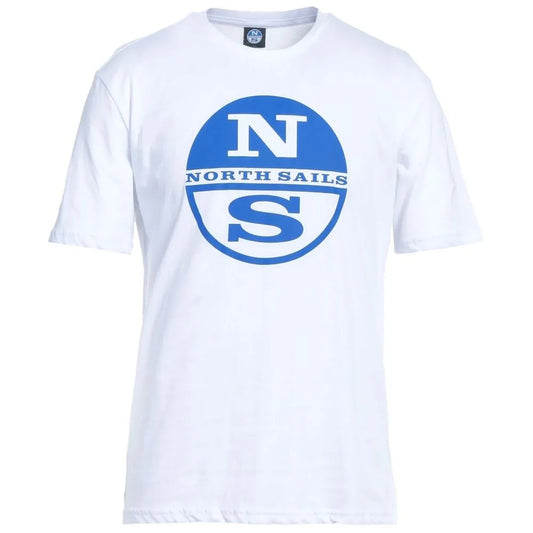 North Sails Crisp White Logo Cotton T-Shirt