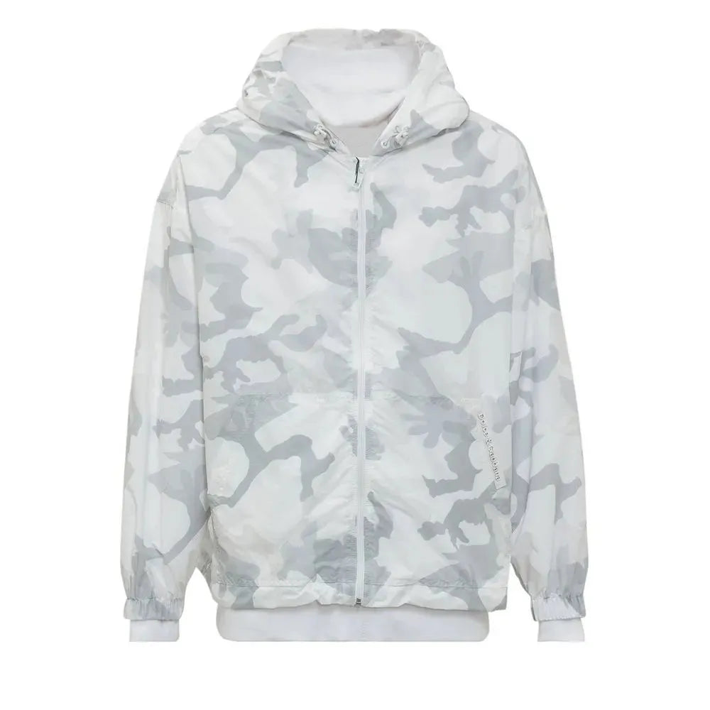 Dolce & Gabbana Camouflage Double Layer Hooded Jacket