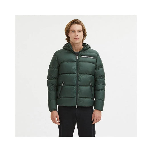 Centogrammi Sleek Dark Green Hooded Winter Jacket