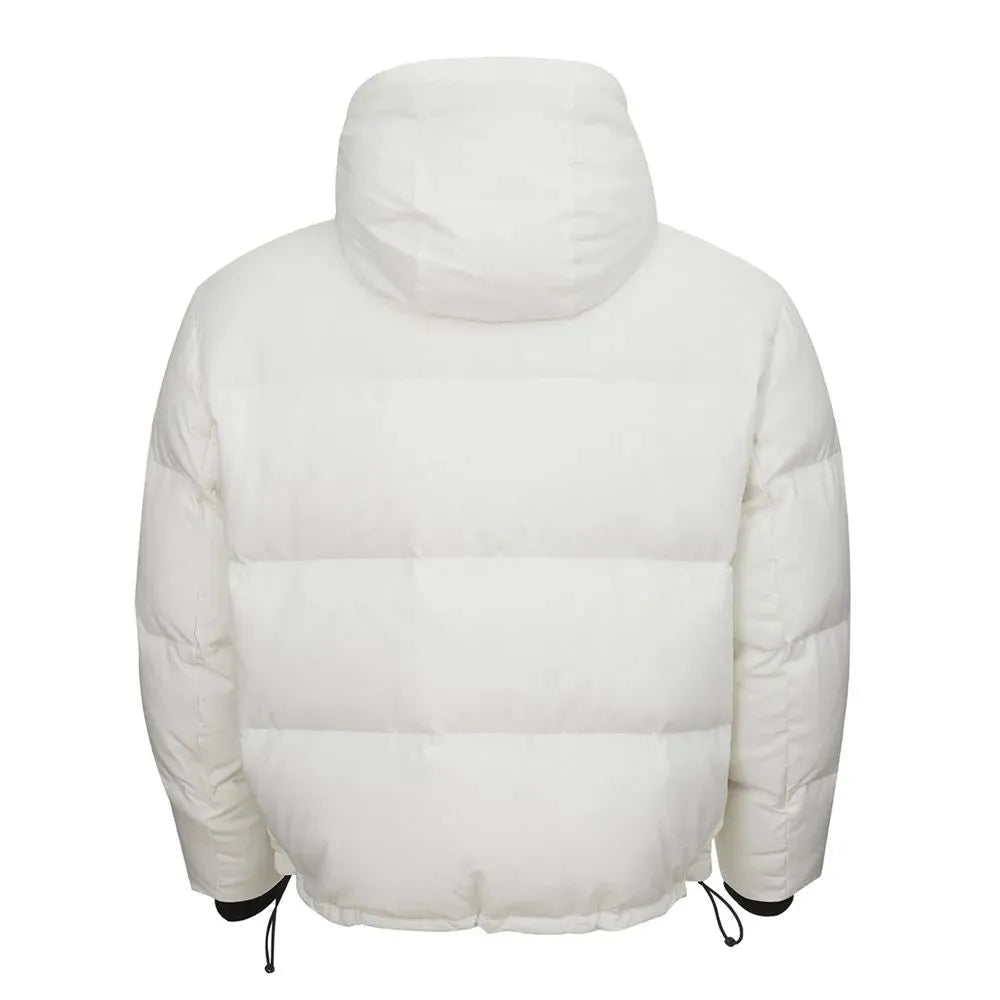 Armani Exchange Elegant White Designer Jacket for Sophisticated Men