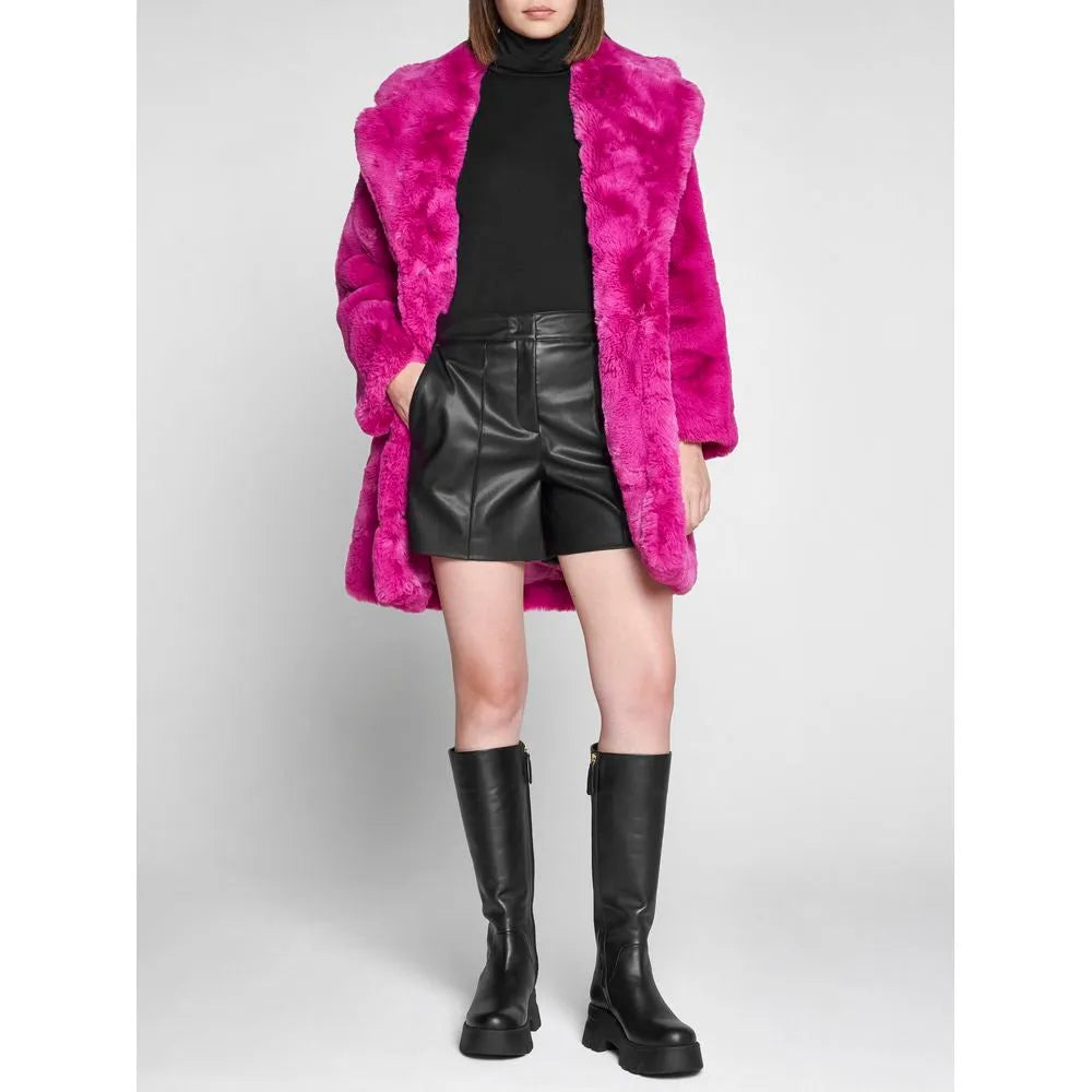 Apparis Chic Pink Faux Fur Jacket - Eco-Friendly Winter Essential