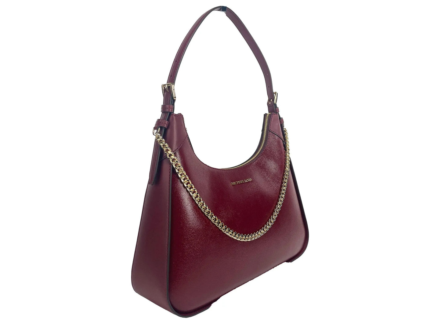 Michael Kors Wilma Large Dark Cherry Chain Shoulder Bag