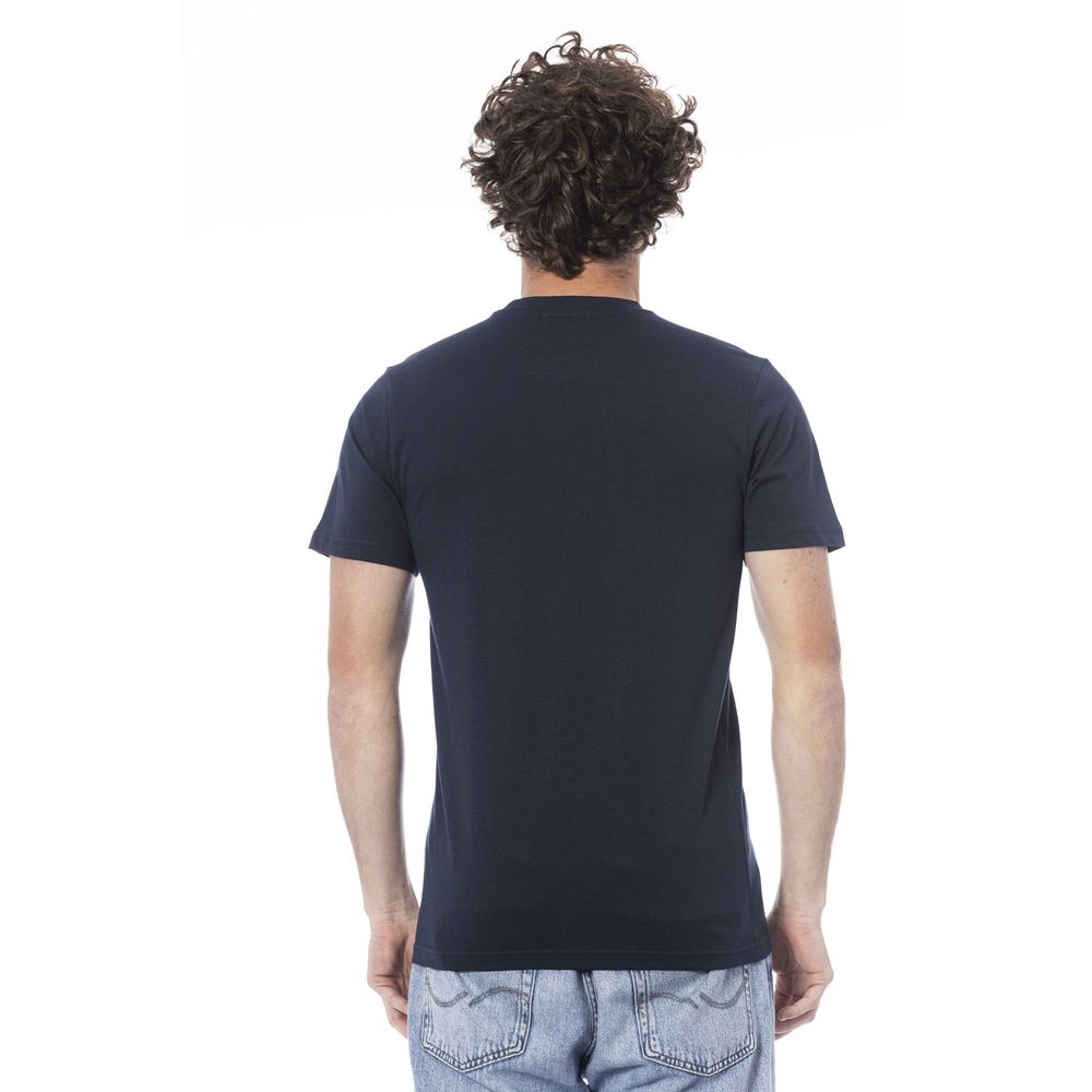 Cavalli Class Blue Cotton T-Shirt