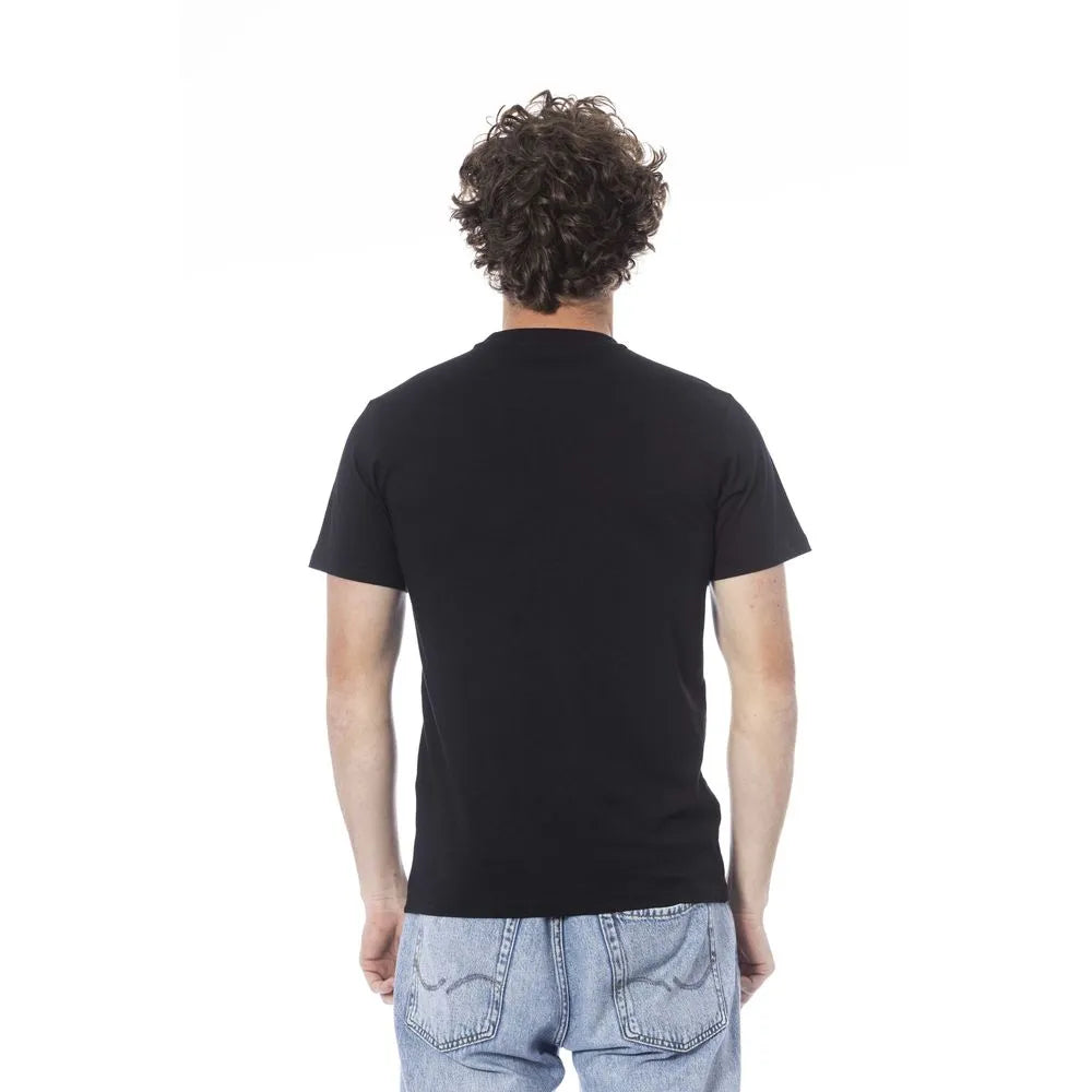 Cavalli Class Black Cotton T-Shirt