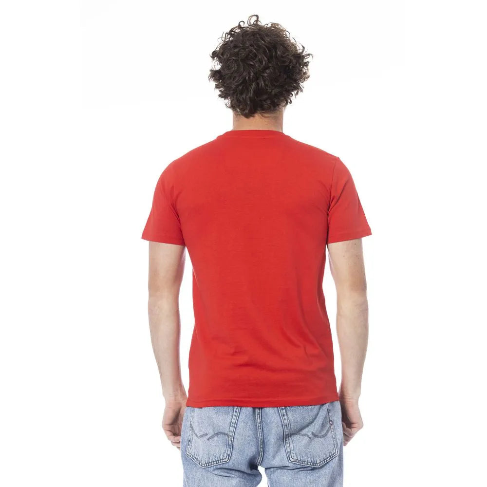 Cavalli Class Red Cotton T-Shirt