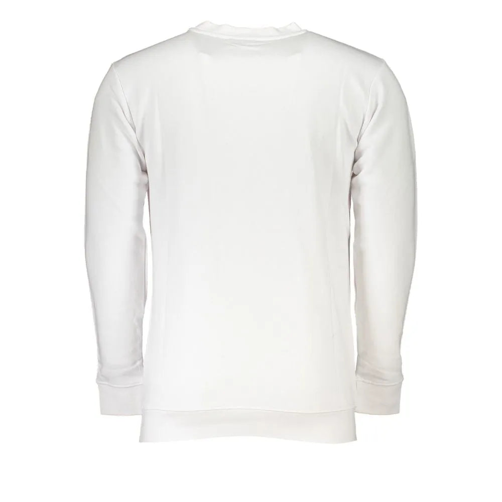 Cavalli Class White Cotton Sweater