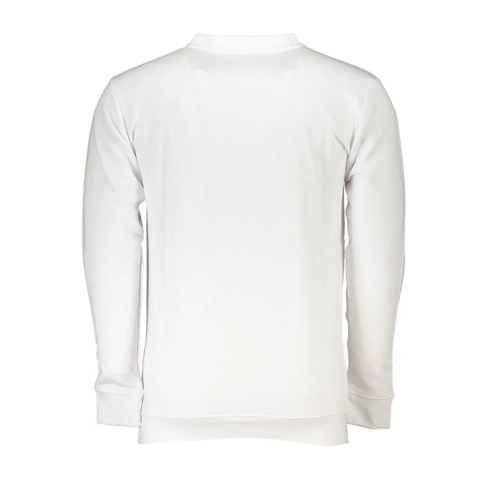 Cavalli Class White Cotton Sweater