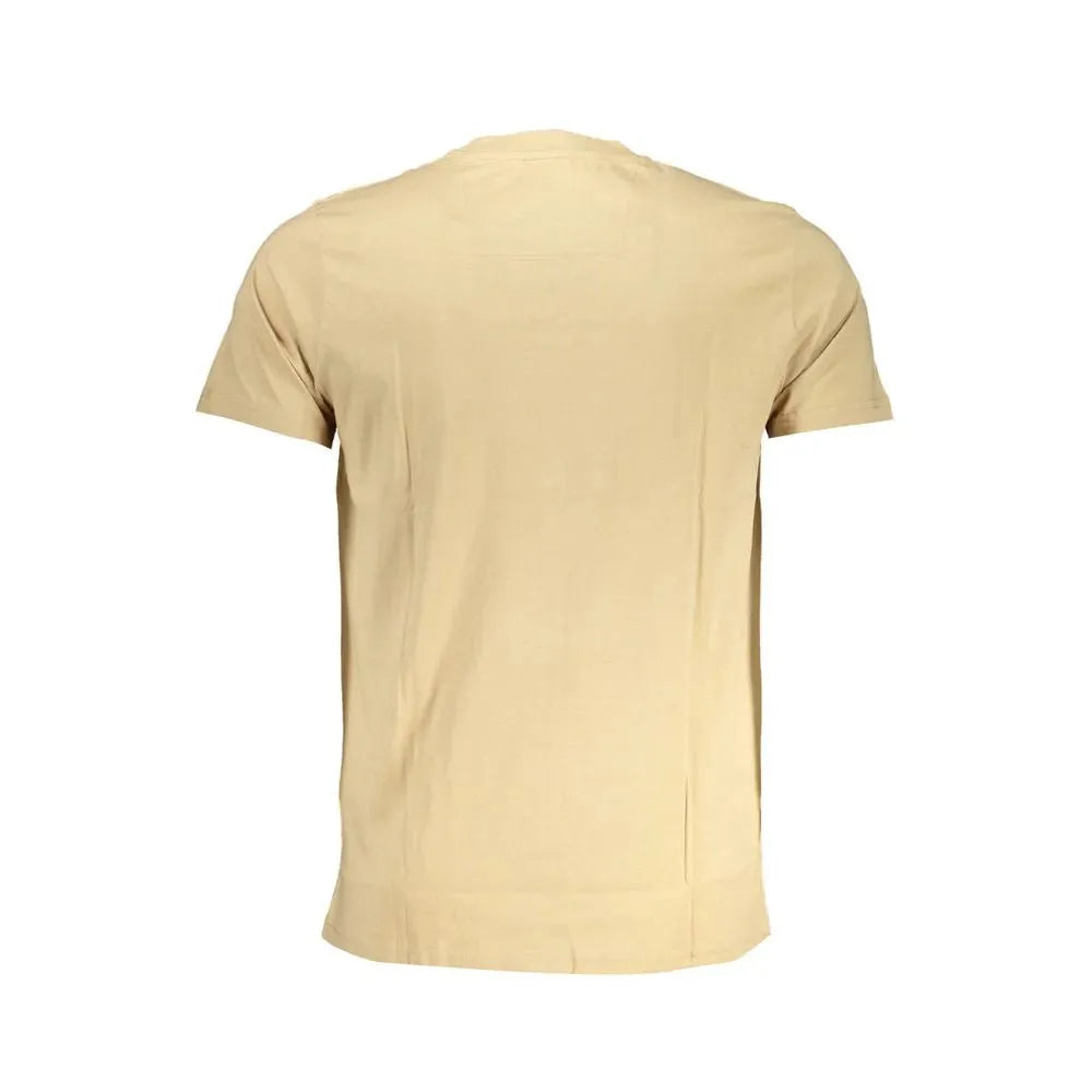 Cavalli Class Beige Cotton T-Shirt