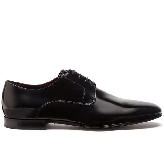 Dolce & Gabbana Black Leather Di Calfskin Formal