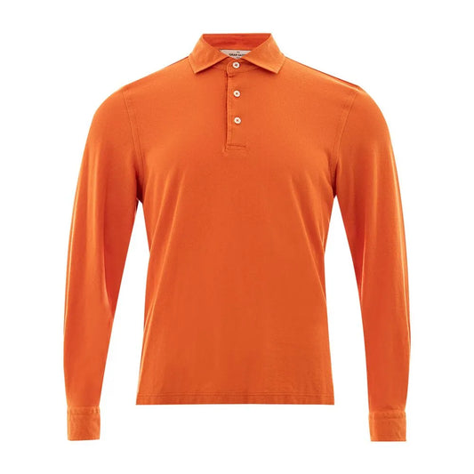 Gran Sasso Elegant Orange Cotton Polo for Men