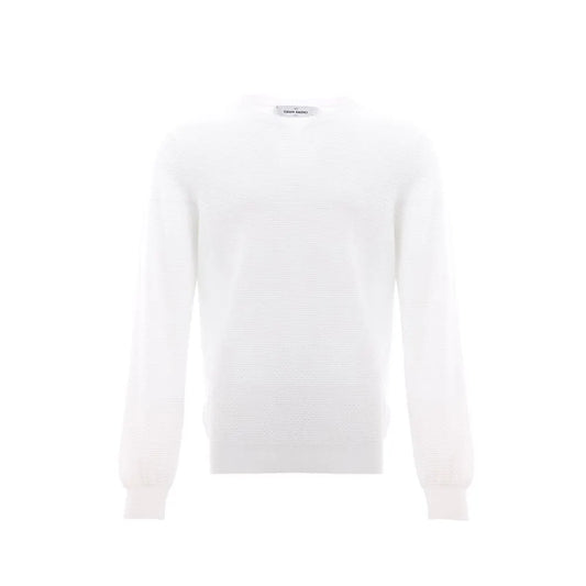 Gran Sasso Elegant Italian White Cotton T-Shirt