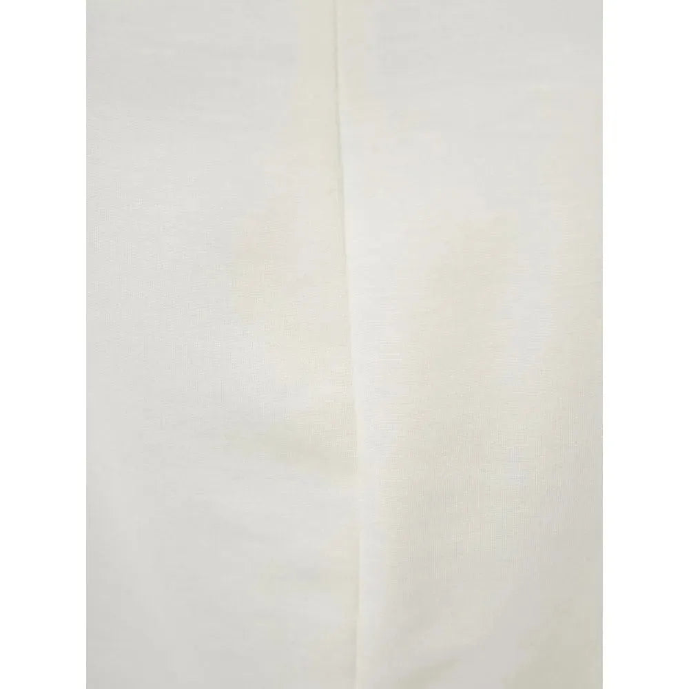 Lardini White Viscose Skirt