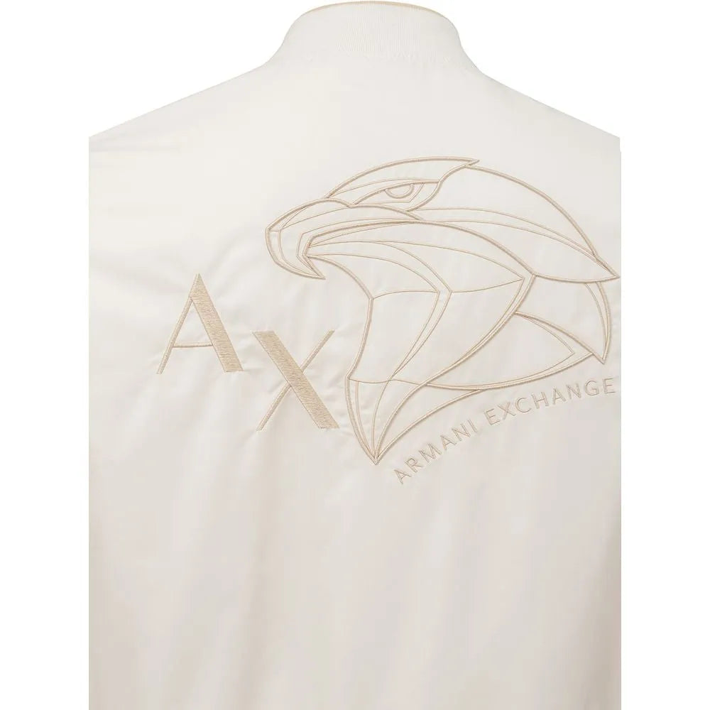 Armani Exchange Elegant White Designer Jacket for Men