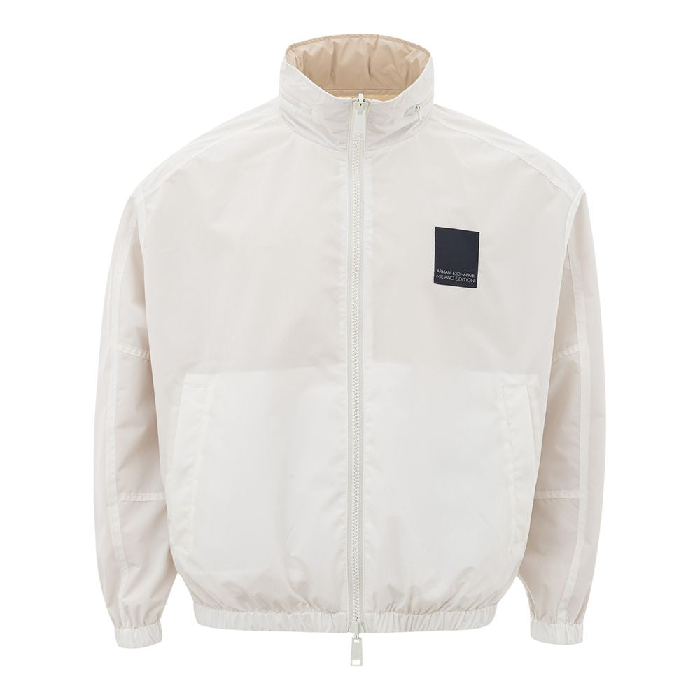 Armani Exchange Beige Polyamide Jacket for the Modern Man