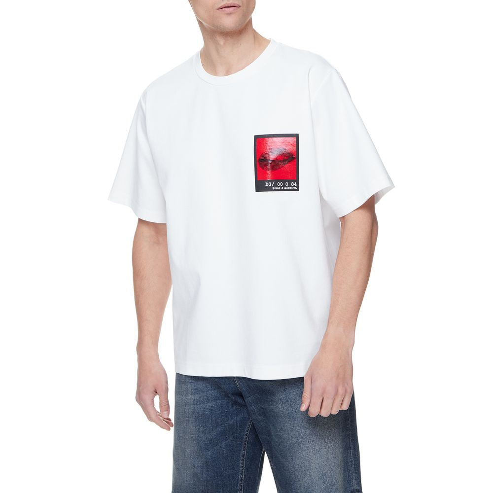 Dolce & Gabbana White Cotton T-Shirt