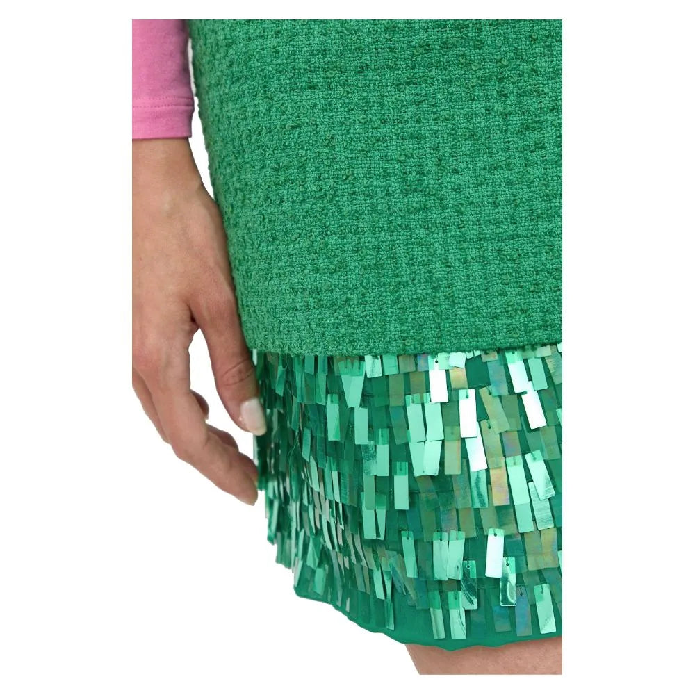 PINKO Green Cotton Skirt