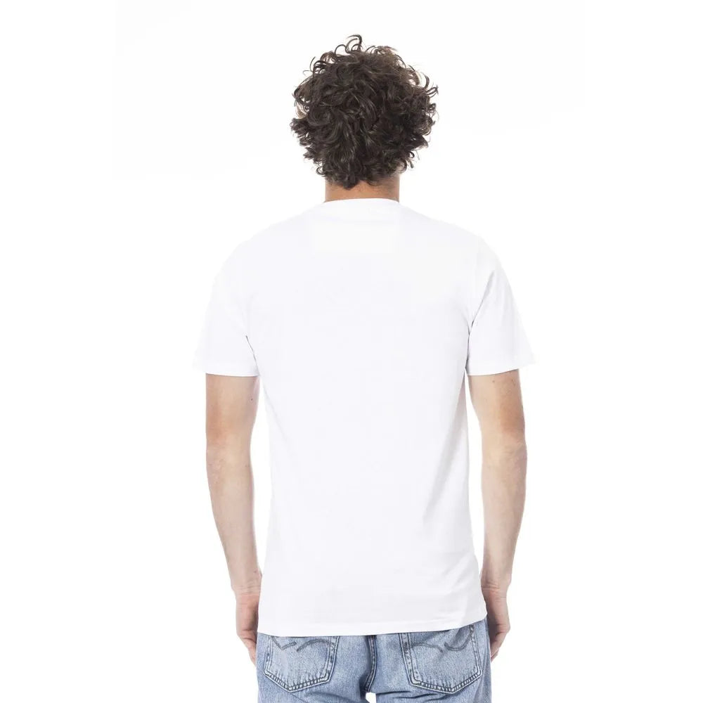 Cavalli Class Beige Cotton T-Shirt